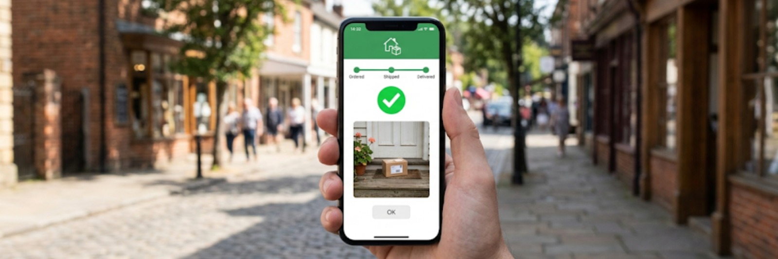 Real time updates for same day parcel delivery