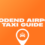 Taxi travelling on Calder Freeway towards Melbourne Airport